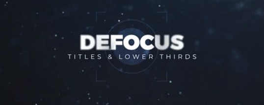 LenoFX Defocus Titles & Lower Thirds Icon