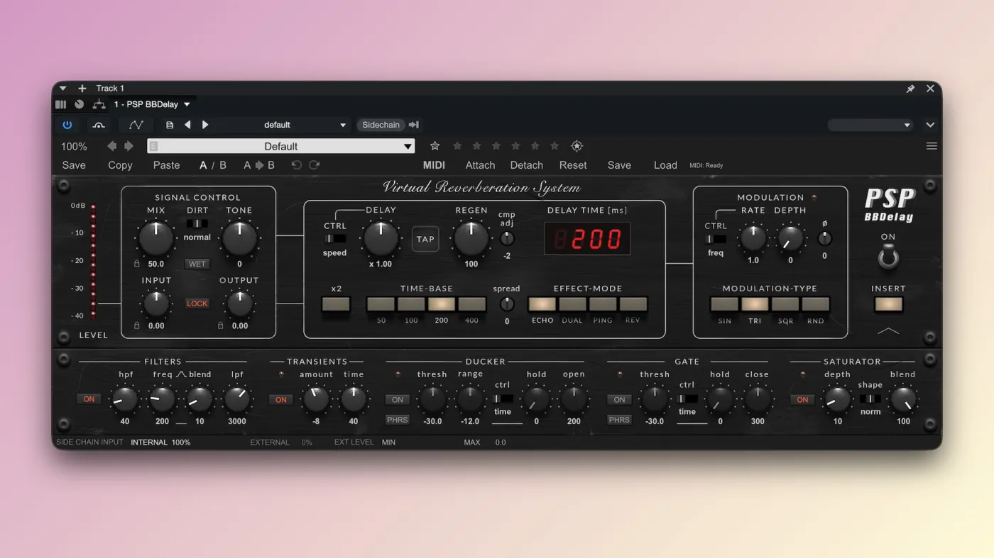 PSPaudioware PSP BBDelay screenshot