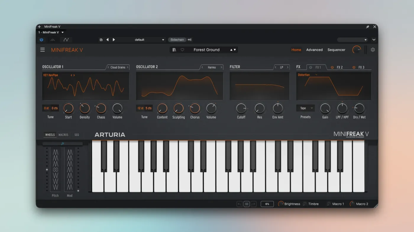 Arturia MiniFreak V screenshot