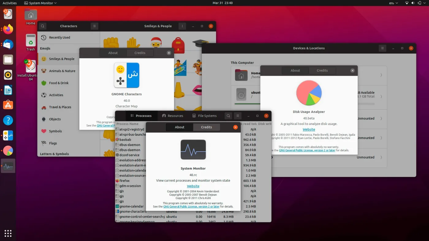 Ubuntu Desktop screenshot