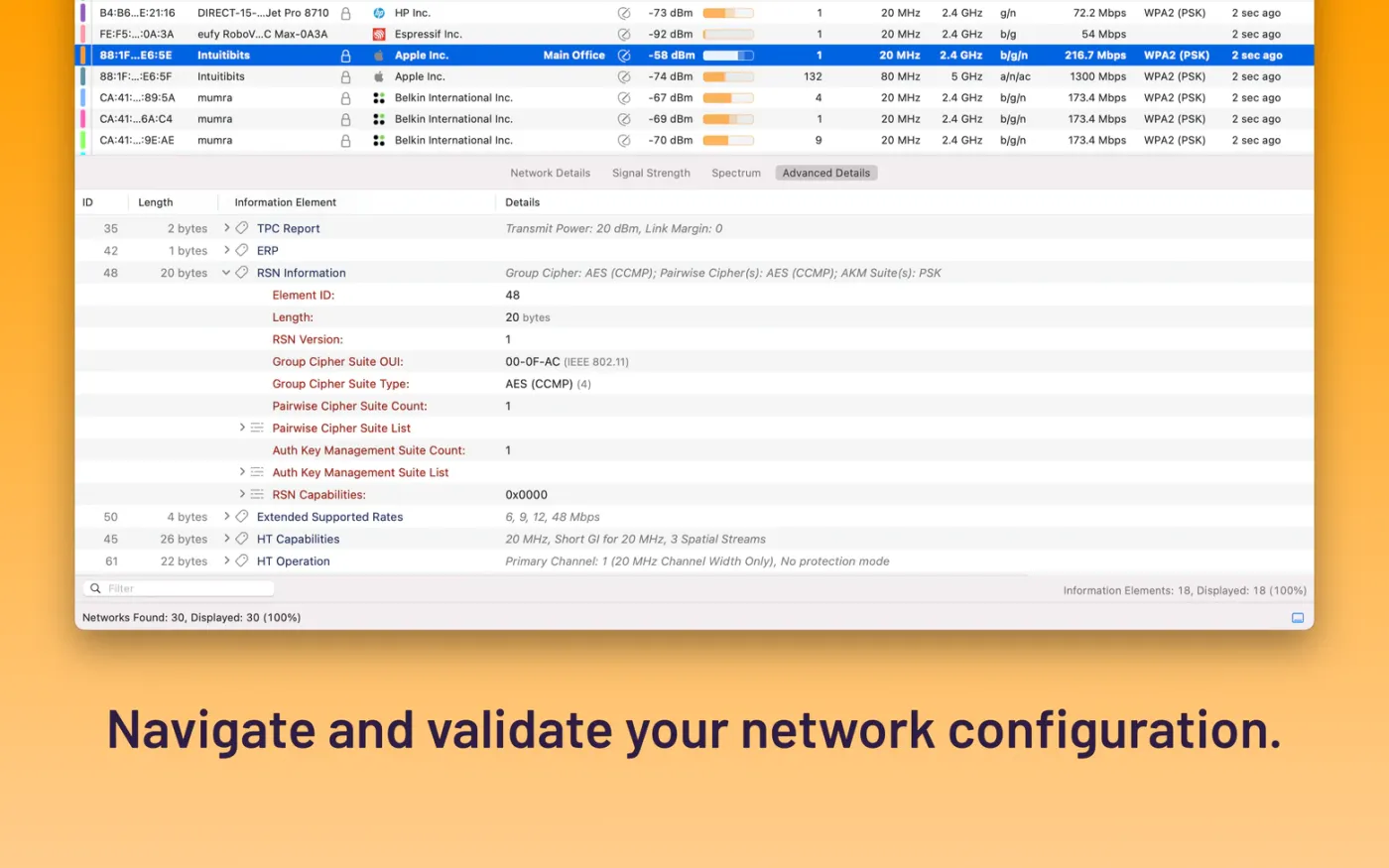 WiFi Explorer Pro 3 screenshot
