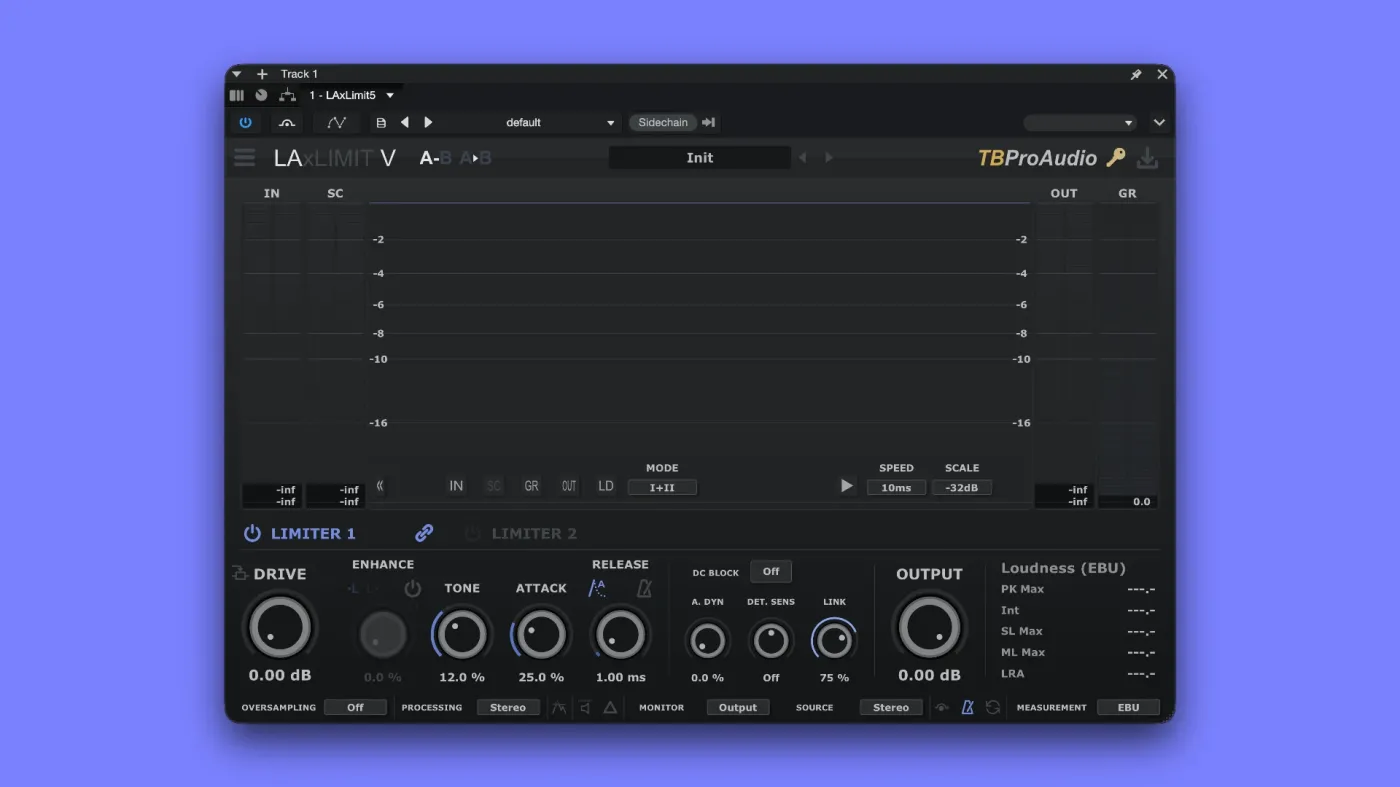 TBProAudio LAxLimit5 screenshot