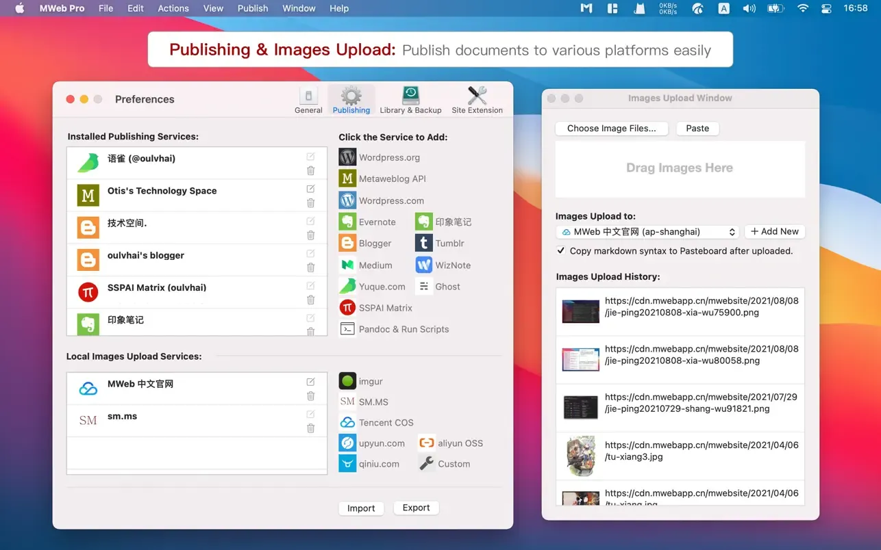 MWeb Pro screenshot