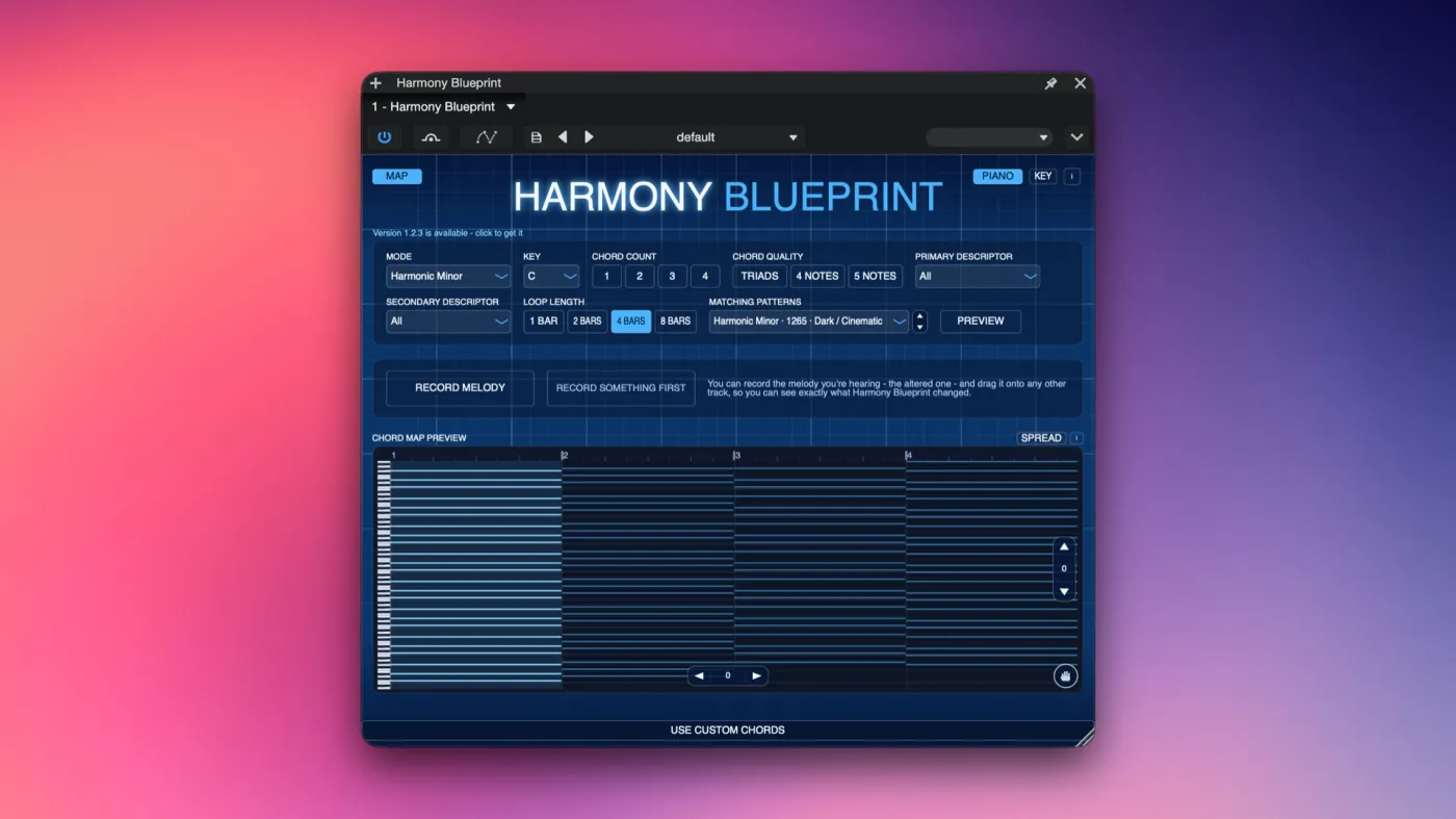 Drei Music Harmony Blueprint screenshot