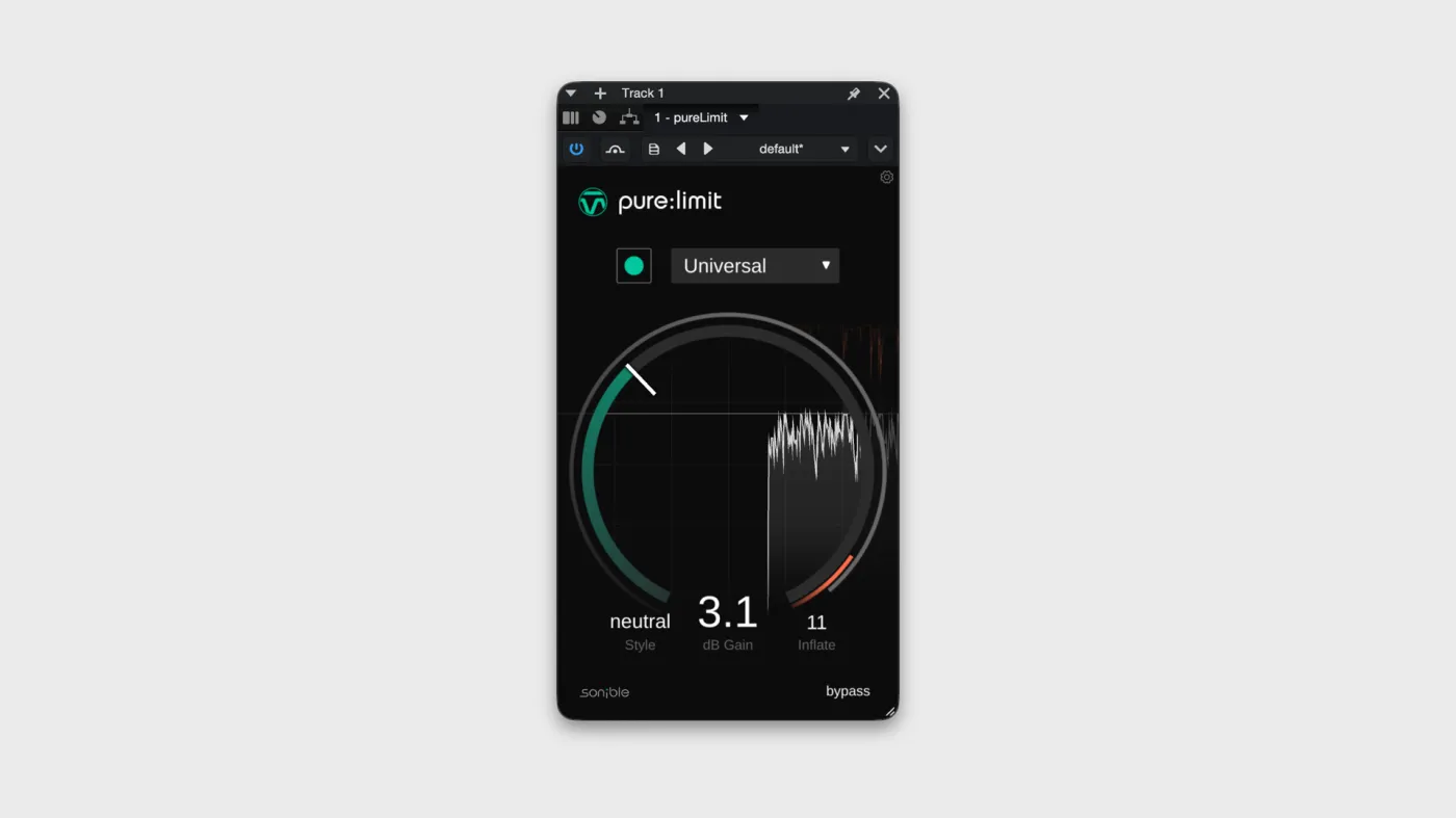 Sonible pure:limit screenshot
