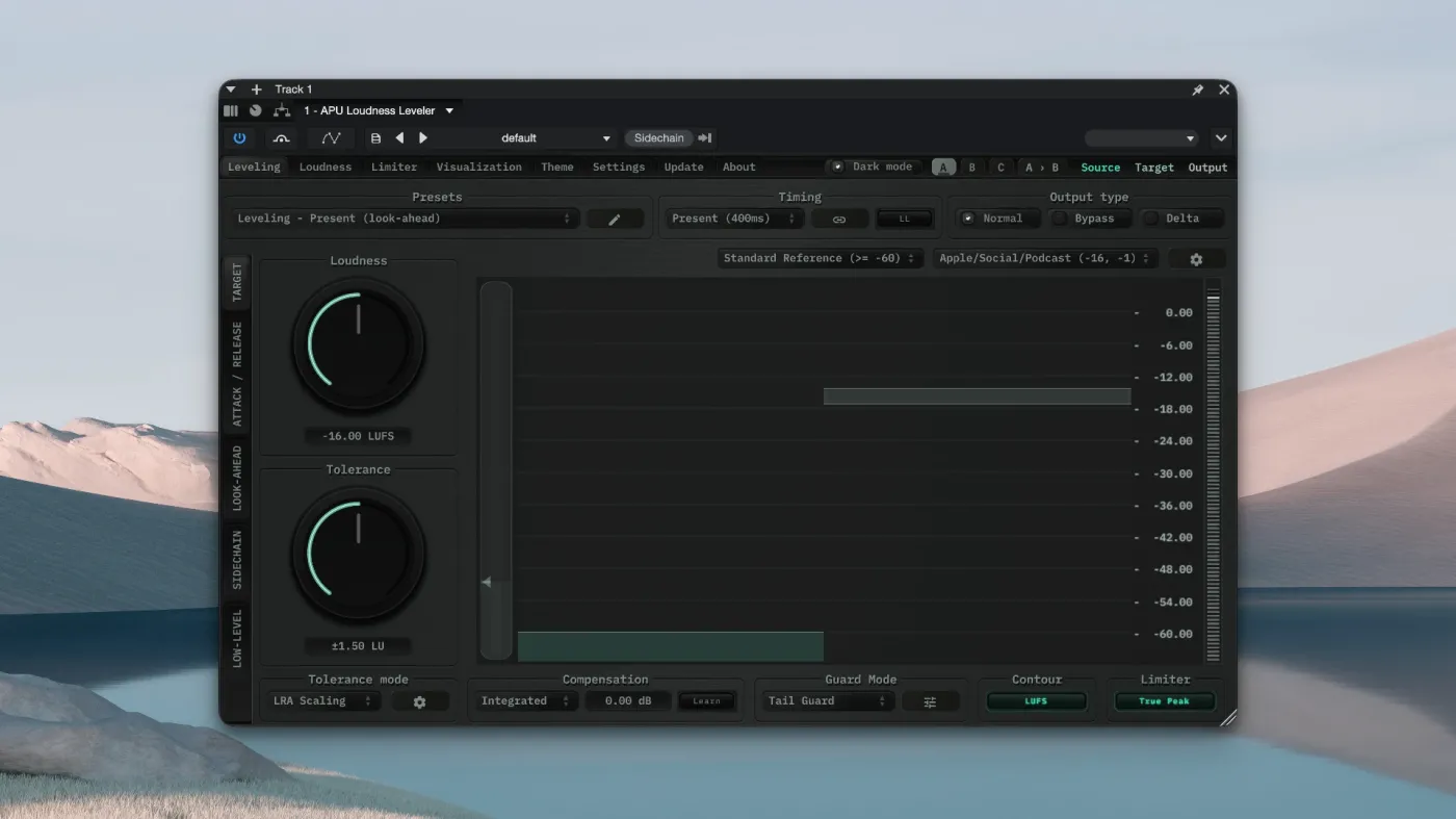 APU Software APU Loudness Leveler screenshot