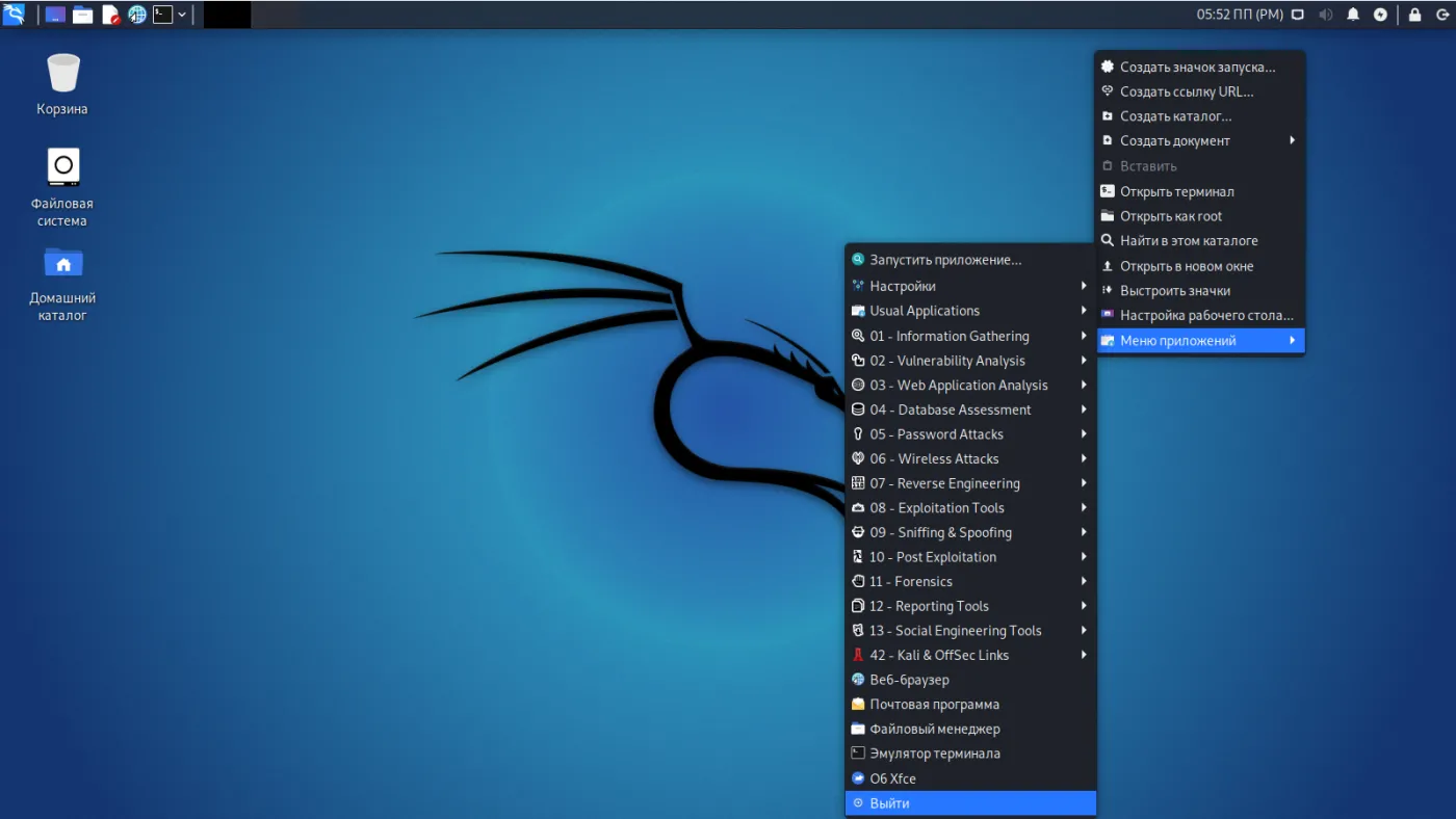 Kali Linux screenshot
