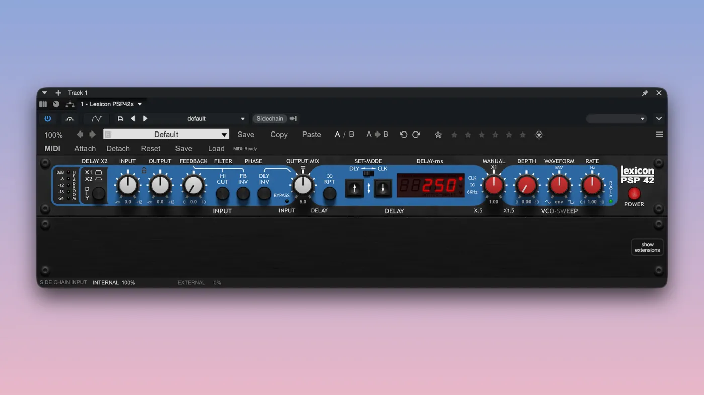 PSPaudioware Lexicon PSP42 screenshot