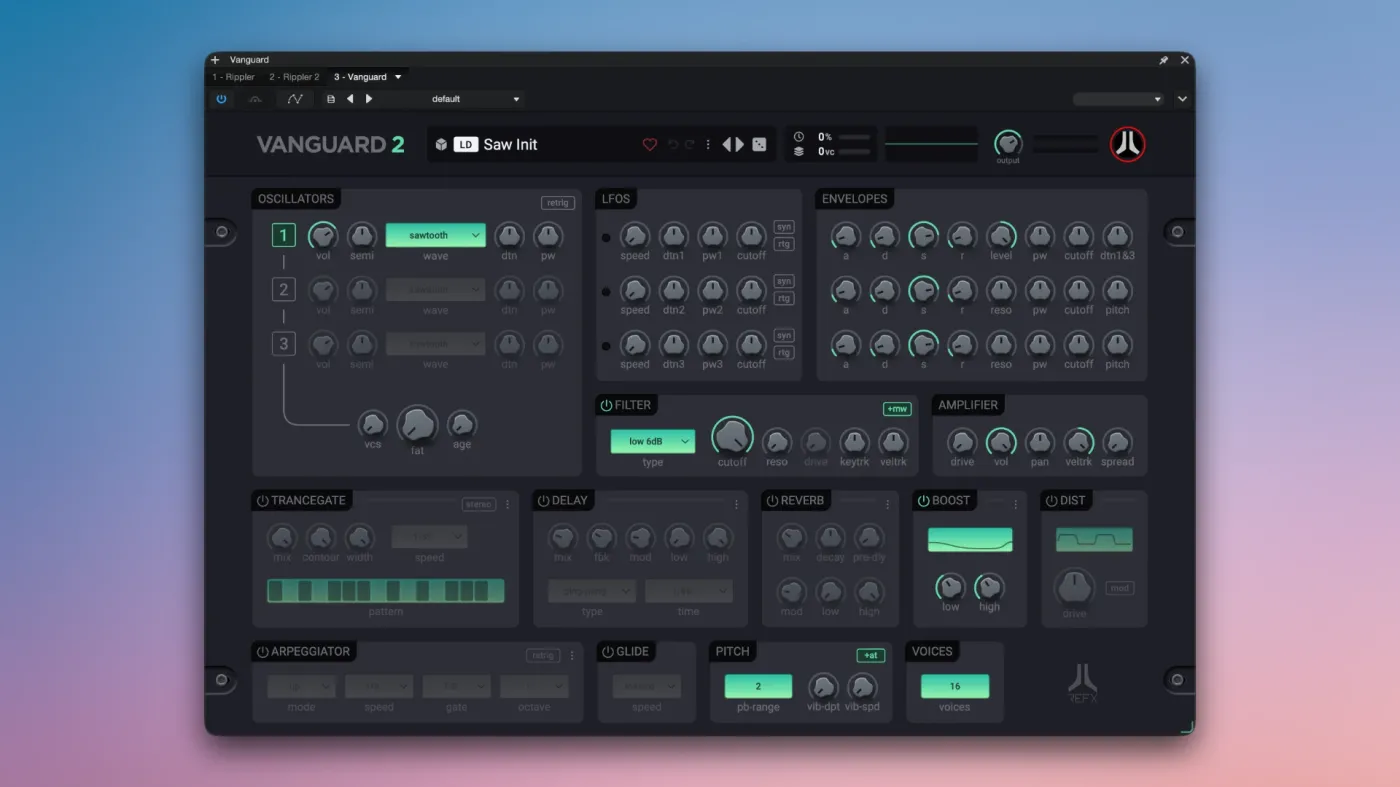 reFX Vanguard 2 screenshot