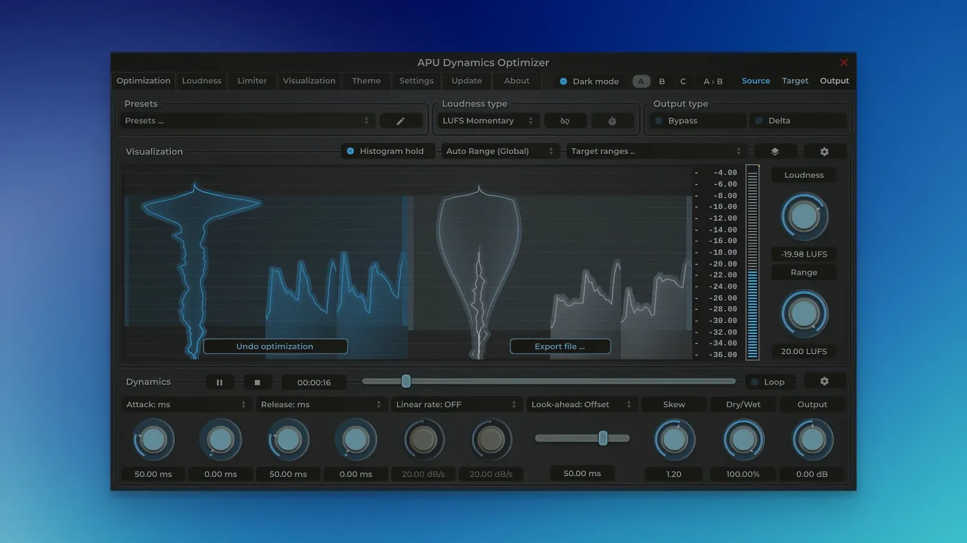 APU Software Dynamics Optimizer screenshot